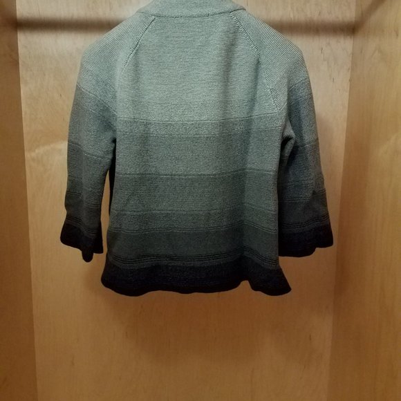 Cropped Knit Sweater Top 3-Tone Grey SIze L - Picture 3 of 3